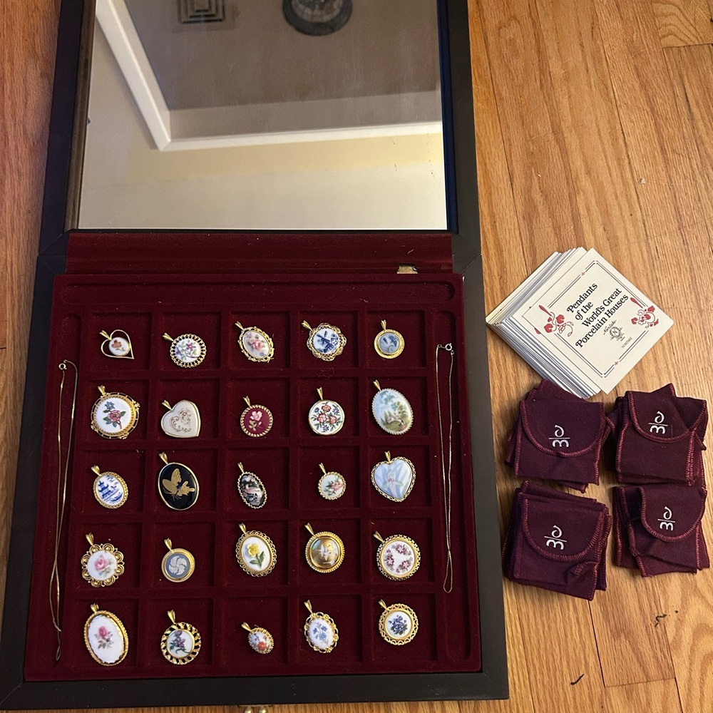 Danbury Mint Porcelain Necklaces